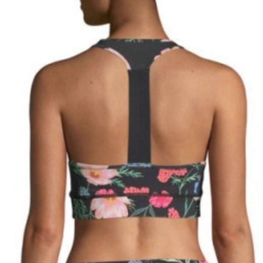 KATE SPADE Blossom Floral-print Racerback Bra - Picture 2 of 4